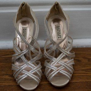 Badgley Mischka Tan Strappy Heel